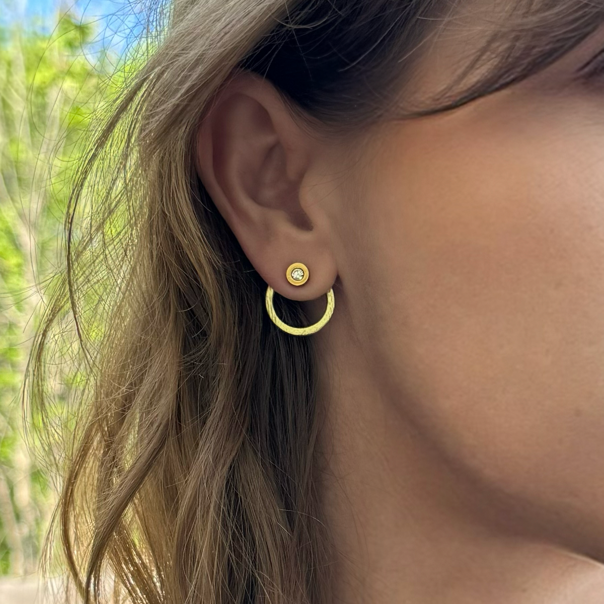½ Inch Circle Earring Jackets | Liz Fox Roseberry