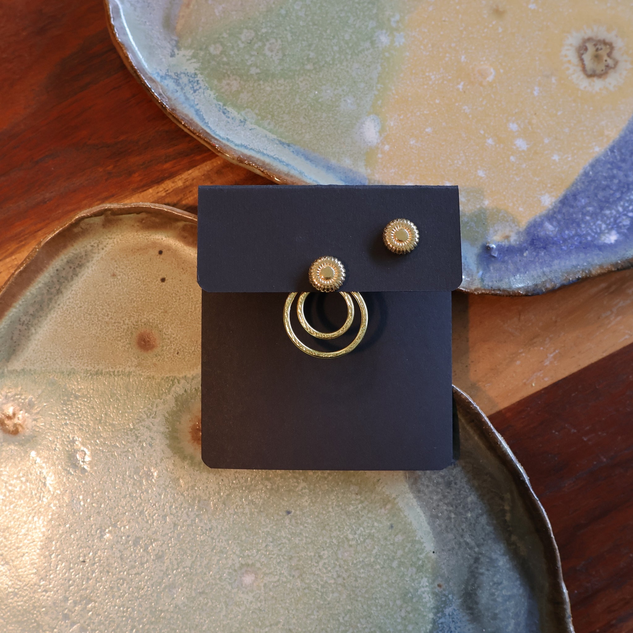 Double Circle Earring Jackets | Liz Fox Roseberry