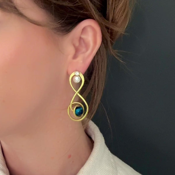 The Artemis II Flight Path Earring Jacket | Liz Fox Roseberry |